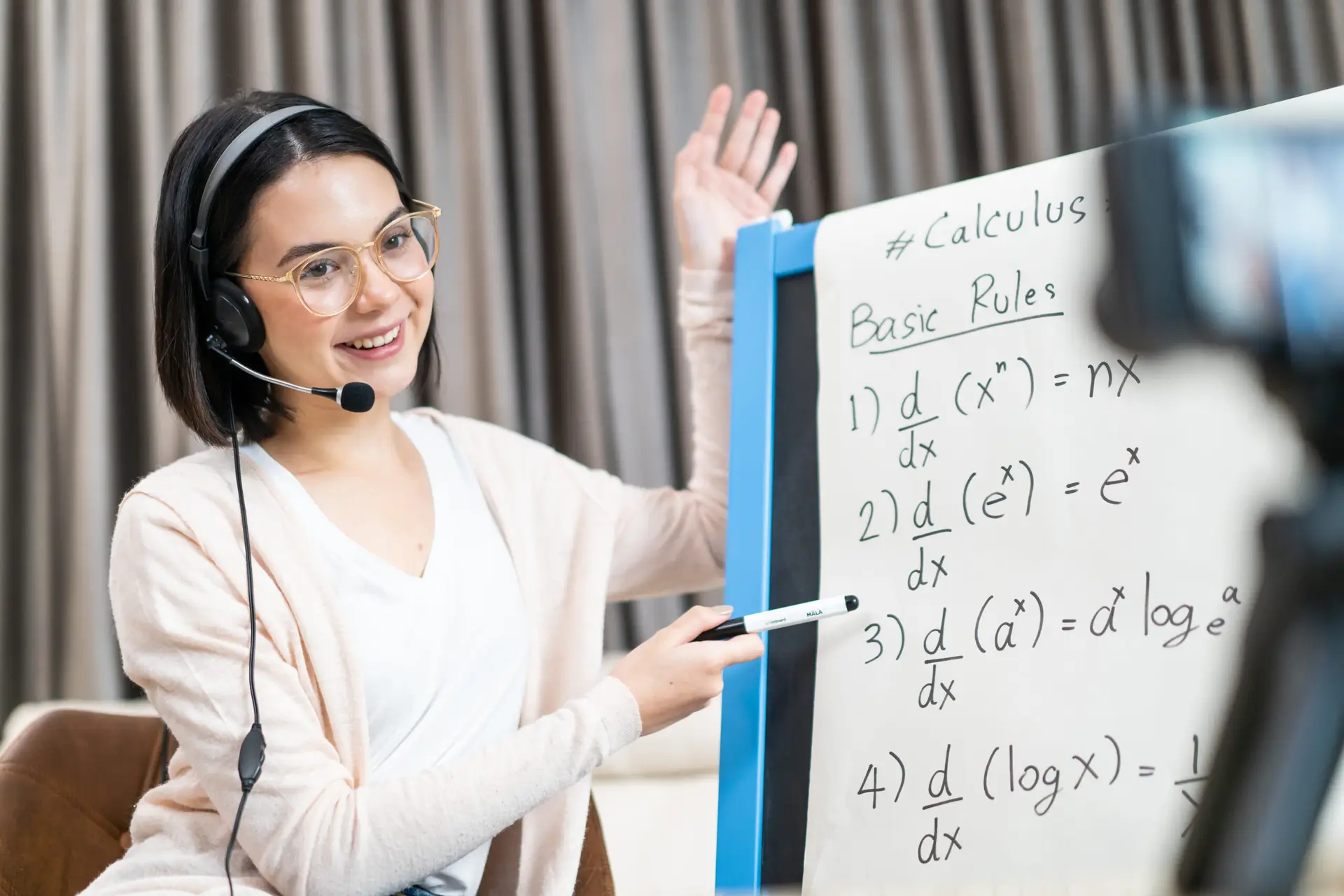 asian young woman teacher working from home teach 2025 03 24 09 49 56 utc