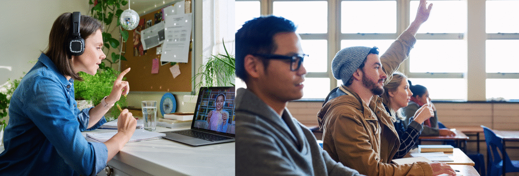 English as a Second Language classes near me comparison of classroom and online learning