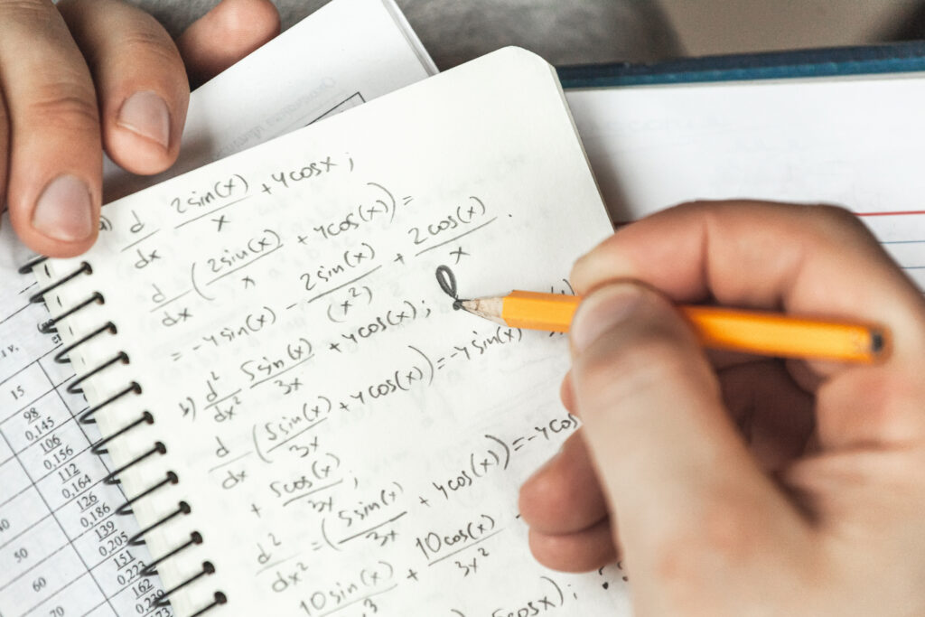 tutor explaining derivative rules step by step
