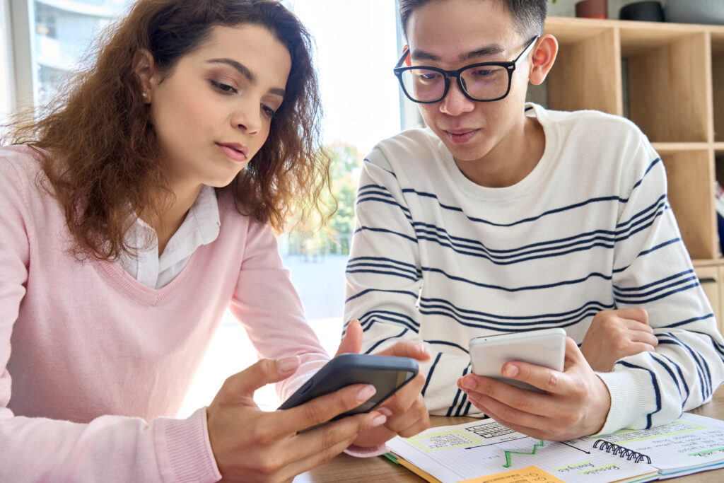 Tutor and student solving calculus problems online.